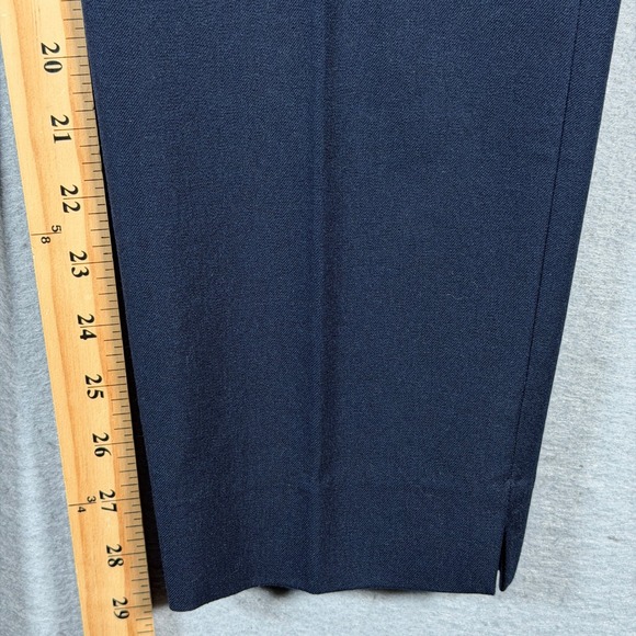 Banana Republic Sloan Navy Blue Straight Leg Career Pants Women's Size 10 - Picture 6 of 12